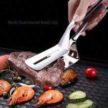 1pc Stainless Steel Fish Spatula | 201 Stainless Steel Non-Stick Scraper Suitable For Restaurant And Kitchen - Multicolor - View 9