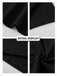 Men's Casual Summer T-Shirt | Crew Neck, Short Sleeve, Soft Fabric | | I Don't Seem To Care At  Street Style, Men's T-Shirts, Men's Shirts - 黑色 - 查看 6