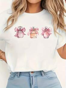 Women T-Shirts - [White] - View 1