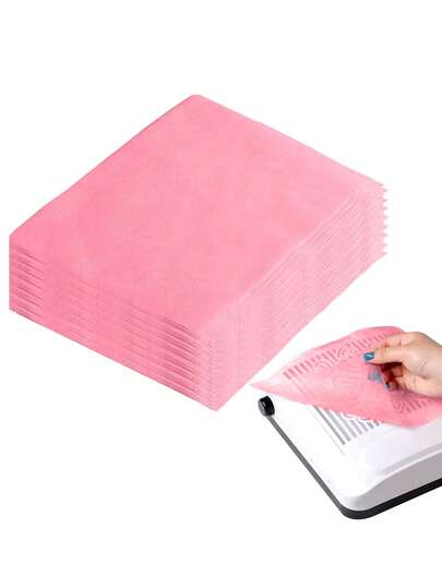 200 tờ giấy lọc bụi dùng một lần cho máy hút bụi móng tay, phù hợp với hầu hết các loại máy hút bụi móng tay, máy hút bụi salon móng và phụ kiện làm móng (Màu hồng)