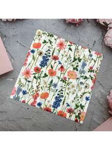 20/40/60 Peças Guardanapos de Papel Descartáveis de Camada Dupla com Estampa Floral Colorida, Padrão de Lavanda e Dente-de-leão, Adequado para Casa, Cozinha, Decoração de Festa, Piquenique ao Ar Livre, Casamento, Restaurante, Toalhas de Mesa Descartáveis, Decoração de Mesa de Alta Qualidade, Aplicável para Uso Diário, Catering, Montagem de Festa, Acampamento, Comemorações e Mais Cenários, Estético e Prático - Multicolorido - Visão 13