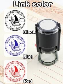 客製化地址印章 個性化姓名印章 現代極簡圖標風 適用婚禮邀請函、信封、感謝卡、品牌商標，自黏墨印章 節日禮物 送給情侶與小企業主 - 風格B - 查看 5