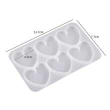 1 Khuôn silicon hình bướm tình yêu có lỗ để làm mặt dây chuyền, vòng cổ, bông tai, móc khóa, phụ kiện trang sức bằng nhựa epoxy, dụng cụ làm đồ thủ công. Khuôn epoxy UV, đồ thủ công làm bằng tay. - trắng - Xem 2