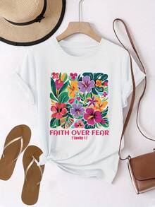 Women T-Shirts - [White] - View 12
