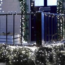 Luces de hadas solares nuevas, luces de cadena solares, longitud de cadena única de 12 m, incluye 100 bombillas LED, ideal para iluminar patios en Navidad, adecuado para jardines pequeños, patios, bodas, fiestas y uso en interiores, clasificación IP44 a prueba de agua - luz blanca - Ver 4