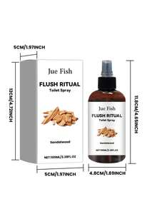 Rociador de baño con aroma fresco, eliminador de olores y ambientador con aroma a sándalo para el baño - A - Ver 3