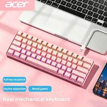 OKW210 Gaming Mechanical Keyboard, 61-Key, Full-Key Anti-Ghosting, RGB Backlit Portable Gaming Keyboard, Type-C Interface - View 7