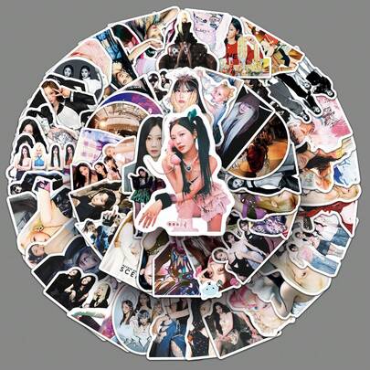100 miếng dán Aespa, miếng dán ốp điện thoại nhóm nhạc nữ K-POP, miếng dán chống nước, đồ dùng văn phòng, đồ dùng học tập Aespa, X, miếng dán tự làm, miếng dán trang trí, miếng dán hoạt hình Karina, miếng dán chủ đề Anime, thích hợp cho điện thoại, hành lý, máy tính xách tay, bình nước và đàn guitar.