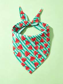 Watermelon Dog Bandana, Summer Fruit Pet Scarf, Colorful Summer Watermelon Dog Bandana For Small Medium Dogs, Adjustable Triangle Pet Scarf For Daily Wear And Photos - Multicolor - View 8