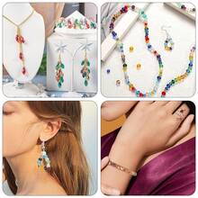 130 hạt cườm thủy tinh hình tam giác sáng màu, nguyên liệu tự làm trang sức cho vòng cổ, vòng tay, phụ kiện đội đầu, bông tai. - Tự làm đồ trang sức bằng hạt thủy tinh - Xem 6