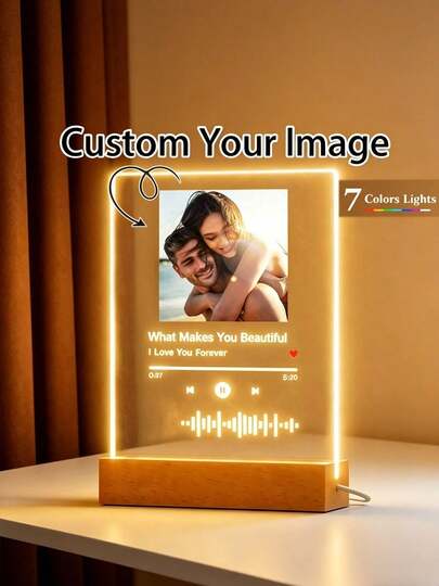 Customizable Heart-Shaped LED Photo Frame - Personalize With Your Favorite Photos And Messages, USB Powered, Ideal For Valentine's Day, Weddings, Birthdays, Anniversaries - A Romantic Gift For Couples And Loved Ones