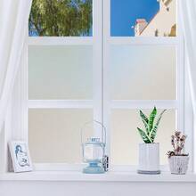 Matte White Window Film Privacy Frosted Heat Control Glass Covering For Home Opaque Self Adhesive Door Sticker For Bathroom - 1PC - View 5
