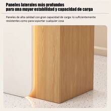 Mesa de Recepción Minimalista con Cajones con Cerradura, Mostrador de Caja Diseño Moderno y Práctico - Multicolor - Ver 8