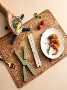 Foldable Silicone Trivet Mat, Heat Resistant Non-Slip Pot Holder, Space-Saving Multi-Use Kitchen Dining Table Mat - Multiple Styles - View 4