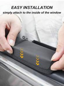 2pcs Car Window Side Storage Bag - 2 Pockets, PU Leather Surface, Sticky Base, Fits Standard Window Gaps, Suitable For Keys, Phones, Snacks And Water Bottles, Car Window Armrest Storage Box, Door Side Storage Bag, Phone Holder And Storage Pouch - Car Window Storage Box - View 8