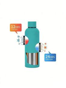 1 pieza Taza de café/Botella de refresco de acero inoxidable de doble pared personalizada, Botella de agua deportiva, Vaso aislado personalizable de 500ml/17oz, Disponible en múltiples colores, Adecuado para la escuela, vacaciones y regalos de cumpleaños para niños y niñas - Multicolor - Ver 8