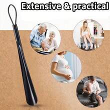 Calzador extra largo de 60 cm anti-doblez, herramienta conveniente para el hogar y los viajes, adecuado para personas mayores, mujeres embarazadas y alivio del dolor de espalda - 1 unidad de color aleatorio - Ver 7