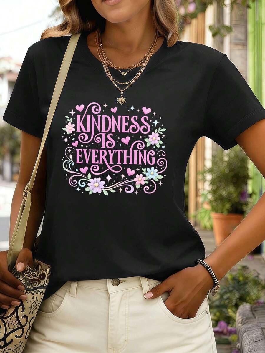 Women T-Shirts - Black - View 1