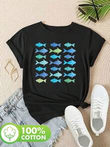 Women T-Shirts - Black - View 2