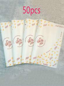 29.5*28厘米一次性防油纸，适用于烘焙、炸薯条、汉堡、三明治、食品包装、餐垫、防油盘 - 更多口味漢堡紙 - 查看 17