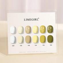 LIMEGIRL 6色大地色系凝膠指甲油套組，UV LED可浸泡脫色凝膠指甲油，持久秋季美甲顏色，適用於美甲沙龍與DIY美甲 - 彩色 - 查看 5