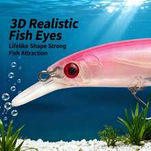 1PC Long-Range Investment Lure Floating Mino With Built-In Sound Beads Simulation Floating Mino Fake Bait For Freshwater Fishing - Multicolor - View 3