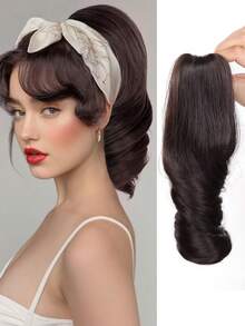 Tóc đuôi ngựa kẹp cho nữ, dài 12 inch, kiểu tóc đuôi ngựa xoăn, tóc nối đuôi ngựa gợn sóng, tóc nối đuôi ngựa tổng hợp, tóc đuôi ngựa kẹp. - Nhiều màu - Xem 10
