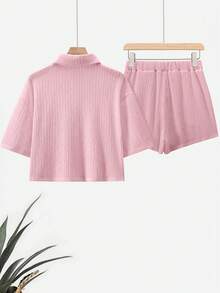shorts mujer  short deportivo mujer pans de mujer  ropa vaquera de mujer  vestidos cortos - Rosa - Ver 2