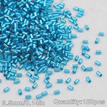 Hạt cườm ống dài các loại, hạt cườm ống mạ bạc 3.5mm có tua rua, nguyên liệu làm đồ trang sức DIY, vòng cổ, vòng tay, thêu thùa, phụ kiện quần áo, đồ thủ công và trang trí nghệ thuật. - ổ bi - Xem 16