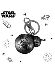 StarWars 1PC Star Wars Officially Licensed Metal Keychain Featuring 4 Styles Millennium Falcon R2-D2 X Wing And BB-8 3D Stereo Designs Bag Charm Accessory For Daily Use And Collection Ideal Gifts For Star Wars Fans - A - View 14