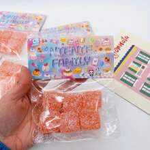 1pc Fruit Gummy Soft Candy, Squishy Cube Stress Relief Toy - Multicolor - View 9