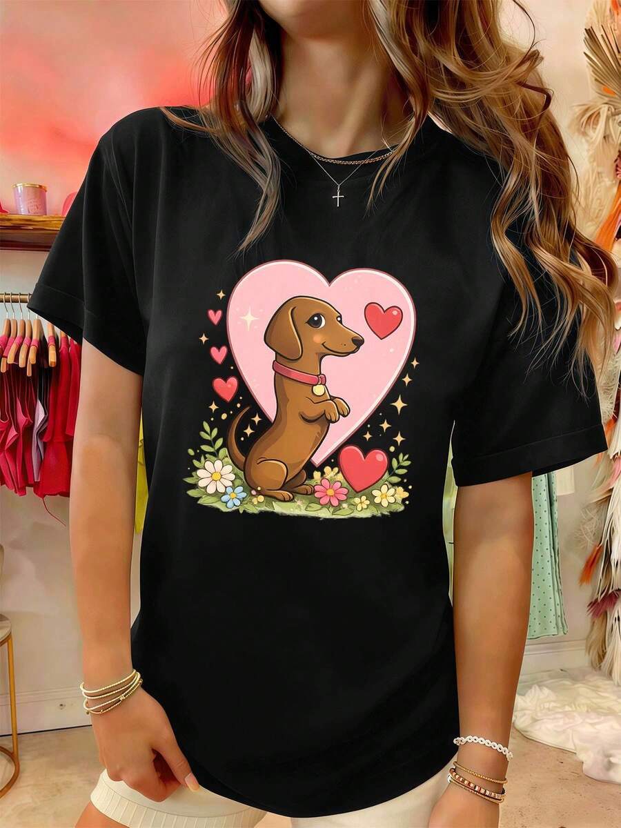Women T-Shirts - Black - View 1