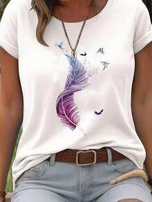 Women T-Shirts - [White] - View 12