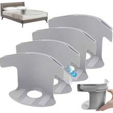 4 piezas Sujetadores de sábana, Clips antideslizantes para esquinas de colchón, Soportes resistentes para sábanas, Discretos y antideslizantes, Sin agujas, Se ajustan a todas las camas, Fácil instalación - multicolor - Ver 12