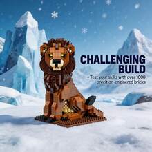 1024Pcs Zoo Theme Micro Mini Building Blocks, 3D Puzzle DIY Assembly Toy, Various Styles Available Including Giraffe, Lion And Tiger. Ideal For Collection Enthusiasts, Exercises Finger Dexterity And Patience. Perfect For Home & Room Decoration, Birthday Gifts And Daily Gift Giving - Multicolor - View 9