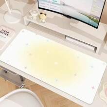 Leather Desk Pad Protector Gradient Pink Blue Star Large Mouse Pad Office Desk Mat Waterproof Non-Slip Gaming PU Desk Blotter Pad - View 5