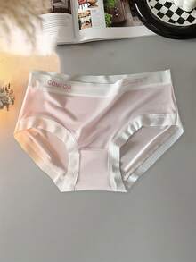 12-Pack Women's Stylish Letter-Print "Ice Silk" Seamless Panties - Mid-Rise, Elegant, And Comfortable. Simple, Lightweight, And Breathable Underwear - The Perfect Summer Gift. - Nhiều màu - Xem 5
