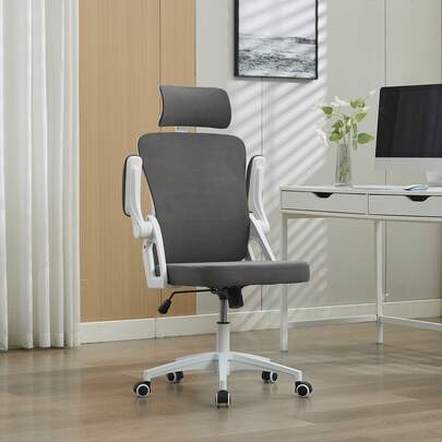 Ergonomic Mesh Office Chair With Adjustable Lumbar Support And Headrest – High-Back Executive Chair For Home Or Office