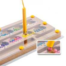 Tablero magnético de madera con números y colores, juguete de clasificación, conteo y emparejamiento de colores para niños de 3+ años - Multicolor - Ver 7