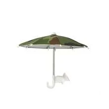 Paraguas en forma de motocicleta en miniatura, soporte decorativo para teléfono, paraguas protector solar, paraguas para sujetar el teléfono al aire libre, paraguas para bloquear la lluvia y el sol - Multicolor - Ver 6