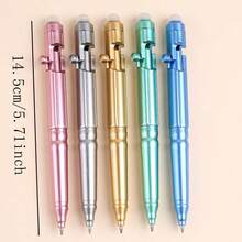 Bộ 6/3 bút bi có thể xóa được, đầu bút tích hợp có thể xóa, văn phòng phẩm học sinh, đồ dùng văn phòng, bút bi viết trơn tru 0.5mm, đồ dùng học tập - Bút bi có thể xóa - Xem 2