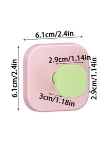 1 Móc Treo Tường Màu Nhẹ - Không Cần Khoan, Tự Dính; Lý tưởng cho phòng trẻ em và phòng trẻ sơ sinh; Hoàn hảo để treo túi đựng tã, khăn tắm, yếm và đồ dùng cho xe đẩy; Một chiếc móc trang trí đáng yêu được thiết kế đặc biệt cho phòng ngủ của trẻ nhỏ. - Nhiều màu - Xem 2