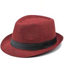 Men's Classic Black Short Brim Soft Felt Hat, Suitable For Summer, Gangster Role Play Party Costume Accessory - Top Hat - View 7