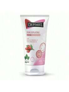 Kit Creme Depilatório Facial Argila Branca Rosa Mosqueta 40g - Depimiel + Óleo Rosa Mosqueta - Vitamina E - Visão 4