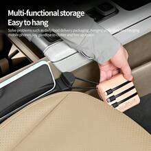 Tira multifuncional para relleno de huecos de asientos de coche, una lista completa de productos de decoración interior para coches, tiras de relleno a prueba de fugas para huecos interiores de coche, cajas de almacenamiento, huecos de asientos, dispositivos antideslizantes, accesorios simples y prácticos para la decoración interior del coche - Paquete de 2 - Ver 6