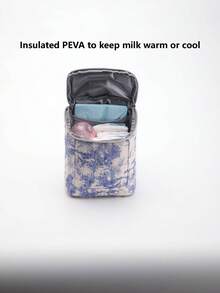 Túi giữ lạnh sữa mẹ, phù hợp cho cả mẹ và bố, đựng được tối đa 4 bình sữa, dung tích lên đến 237ml (9oz), túi giữ nhiệt có quai đeo, túi trữ sữa mẹ cho các bà mẹ đang cho con bú và sử dụng ở nhà trẻ. - Nhiều màu - Xem 11