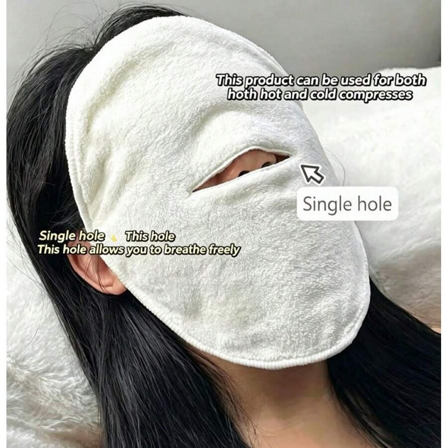 Reusable Facial Steam Towel, Suitable For Cold And Hot Skincare, Moisturizing Facial Steam Towel, For Home And Salon Use