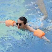 2pcs New Safety Swimming Arm Bands, Swimming Pool Arm Floats, Inflatable Arm Bands For Swimming Training - A - View 4