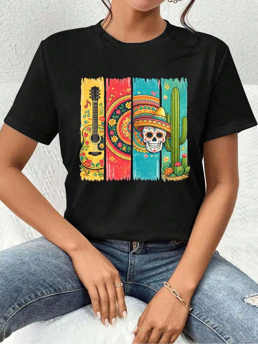 Women T-Shirts - Black - View 1