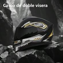 DOT Certified Helmet, With Flip-Up And Foldable Visor - Beige - View 9
